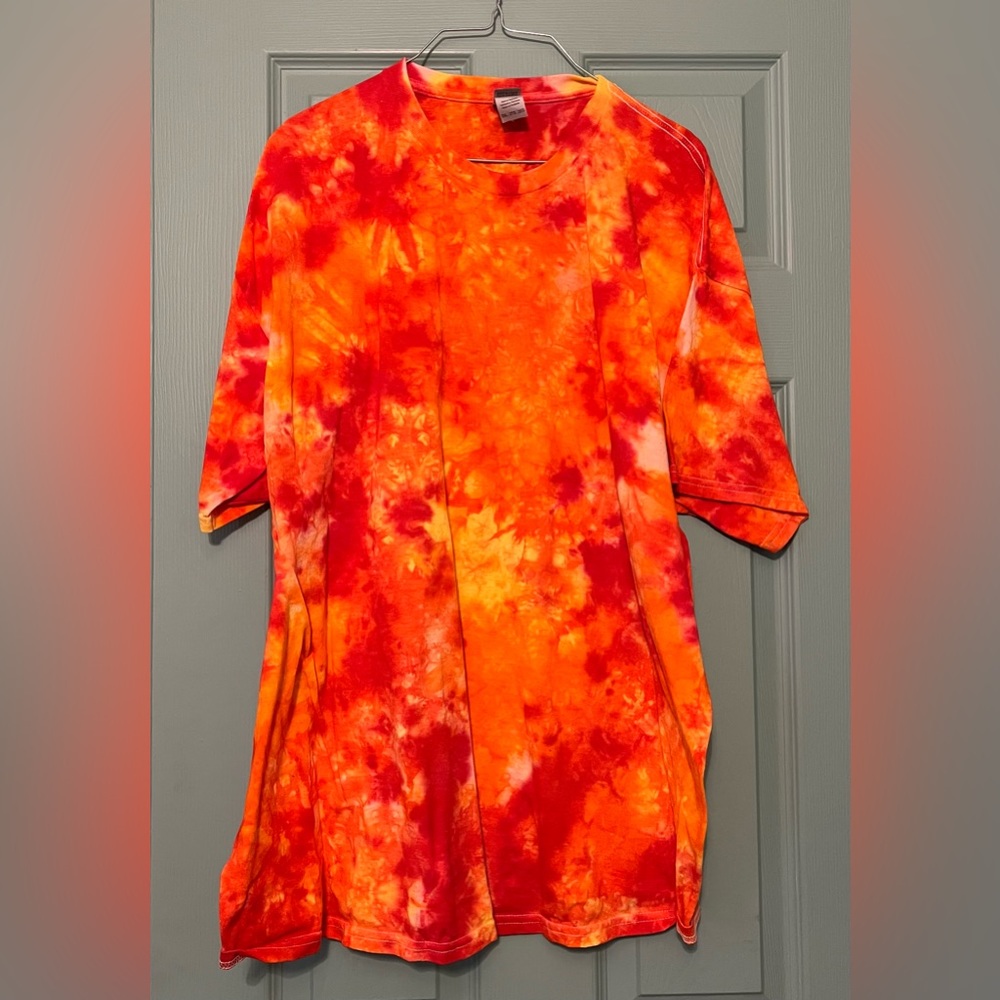 Hand dyed tie dye tshirt